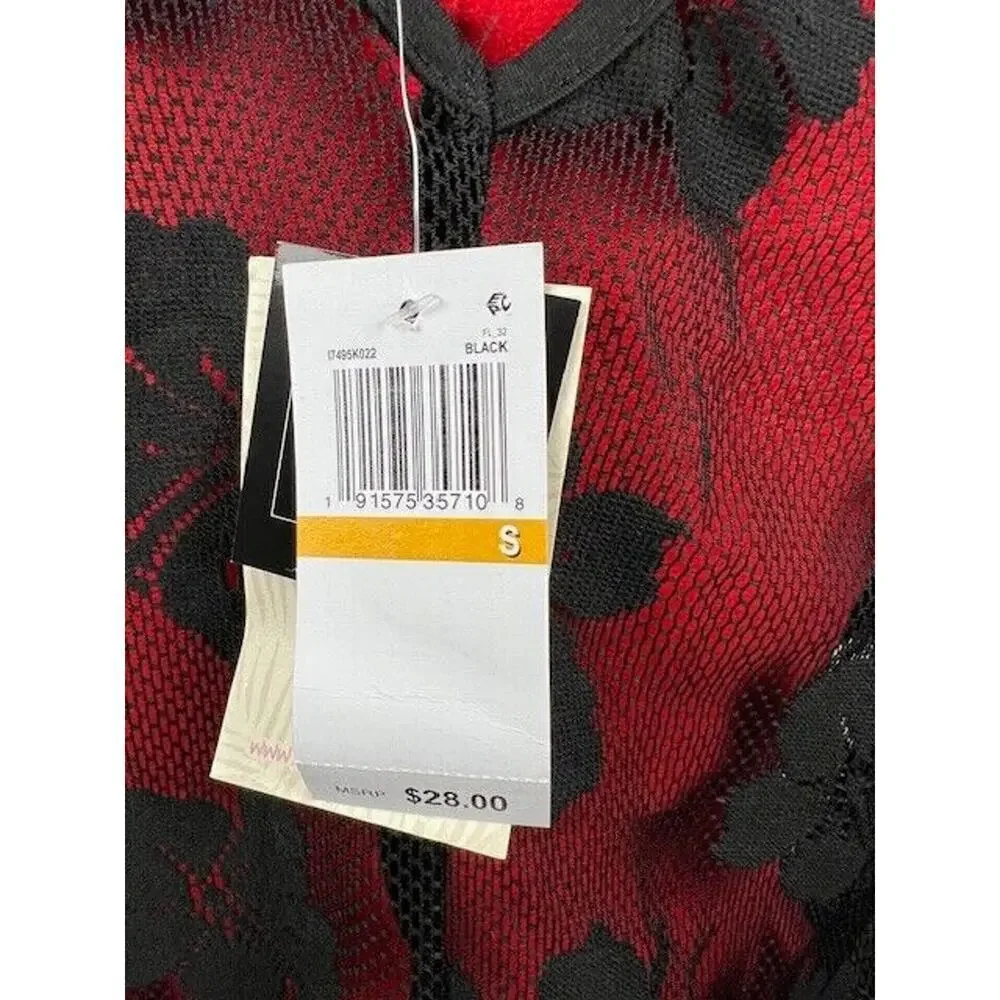 Miken BLACK Juniors' Tie-Shoulder Ruffle-Hem Cover-up Dress, US Small